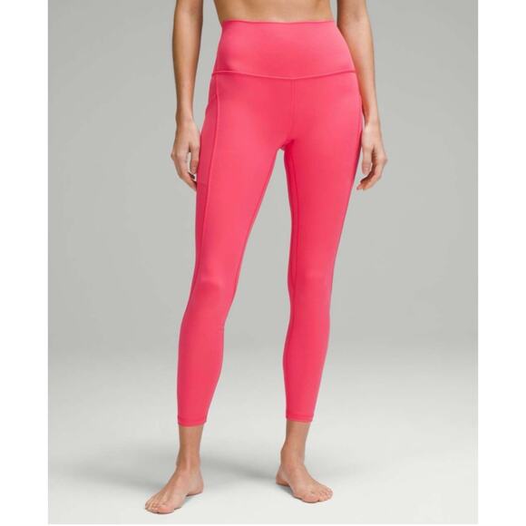 Lululemon Align High-Rise Pant with Pockets 25" Glaze Pink Leggings - Picture 1 of 6